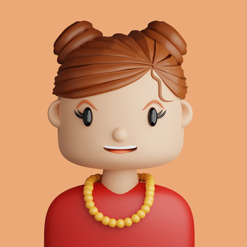 female office manager avatar for recruitment website