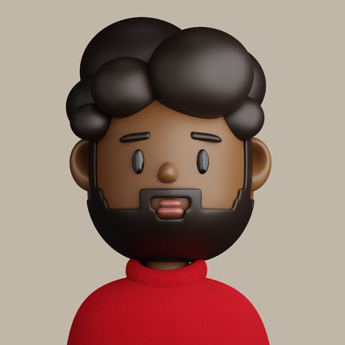 Indian hipster avatar for recruitment website.