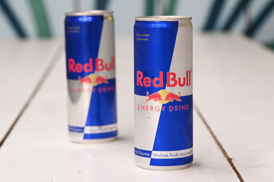 Cans of Redbull