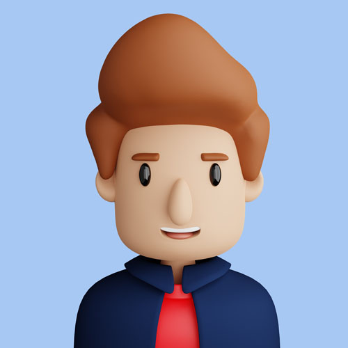 man with quiff avatar for recruitment website