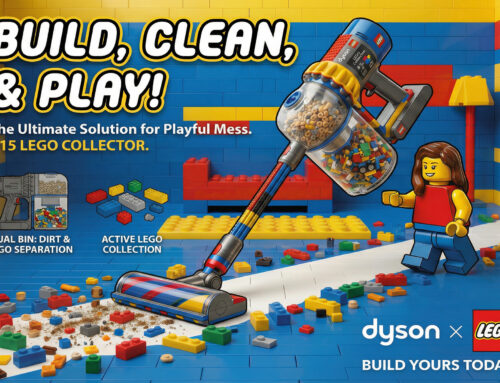 V15 LEGO Collector: Dyson x LEGO Concept Packaging & Website Design